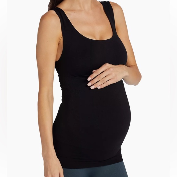 Blanqi Everyday Maternity Belly Support Tank Top Black Size S Sleeveless Stretch - Picture 1 of 5